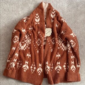 Target Brown and Cream Patterned Cardigan